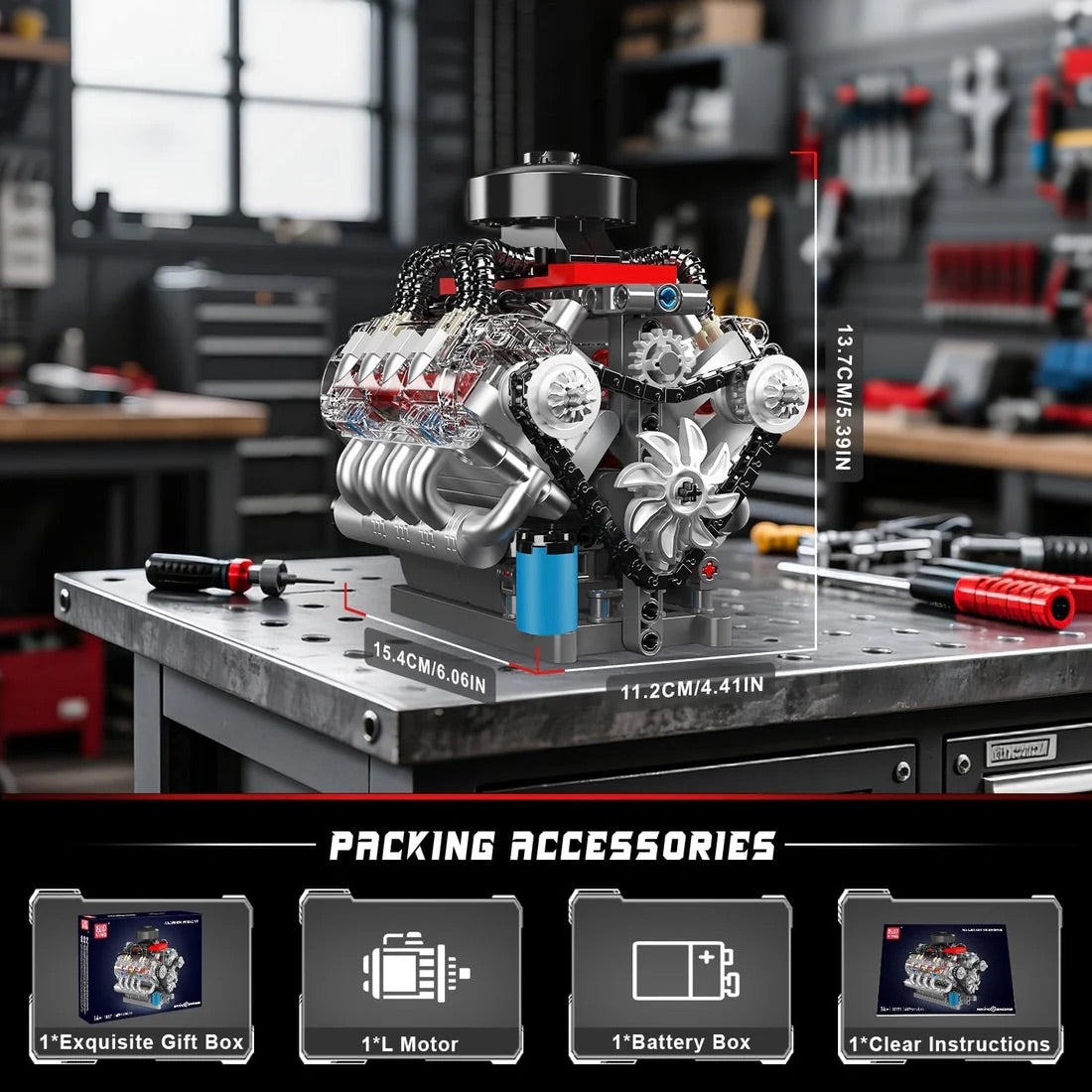 MECHFORGE™ Precision V8 Engine Build Kit